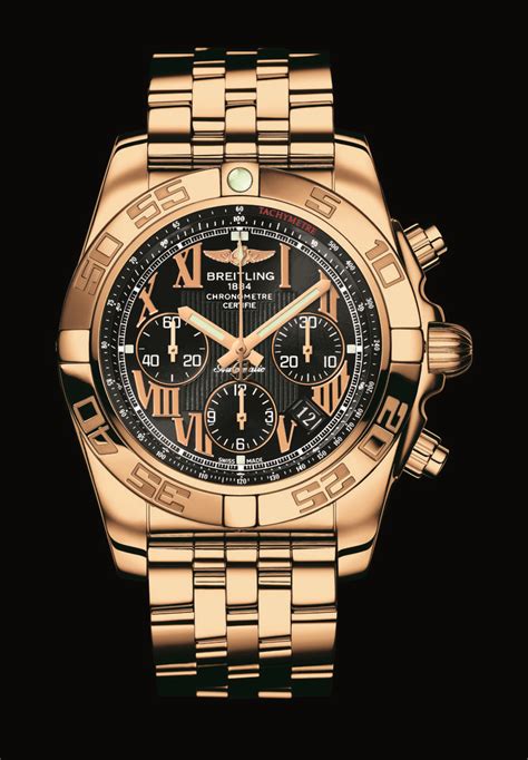 breitling chronomatic rose gold